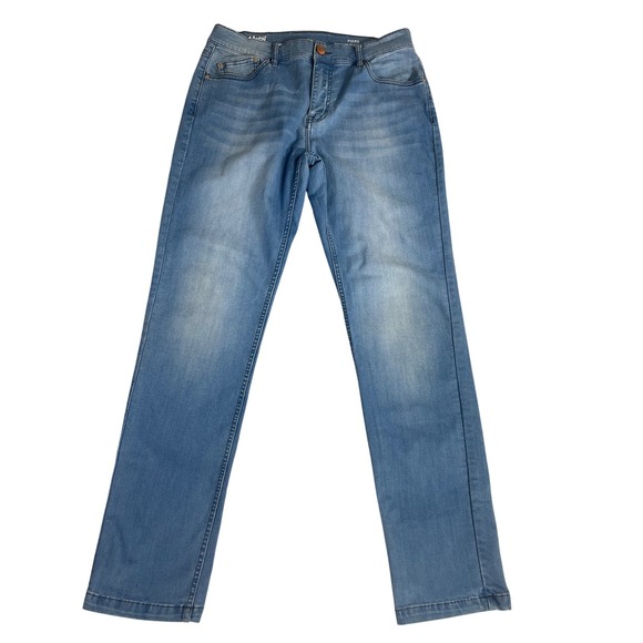 Mugsy Jeans Other - Mugsy Piers Jeans Mens 33x32 Blue Light Wash Stretch Denim Slim Straight FLX3NTL